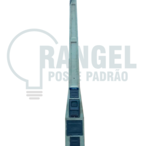 Poste Padrão tc 600 Dan Perfuração: 80x40x1,40 Peso: 1.200 kg Padrão para demanda de energia solar para ligação trifásica 125A, 150A e 200A